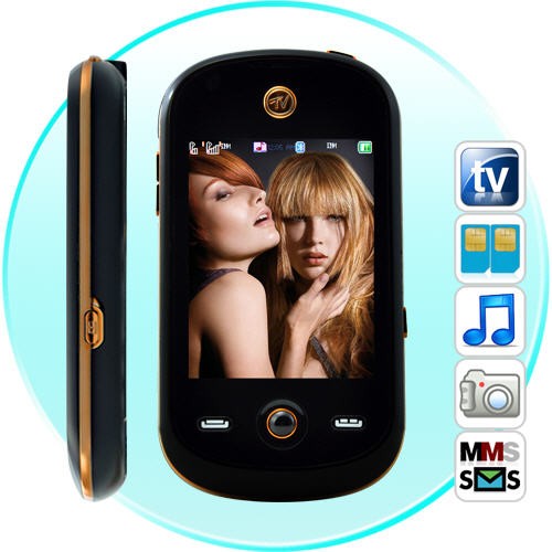 Encanto Mini Mobilusis Telefonas - (TV, Kamera, Dual SIM, Touchscreen)